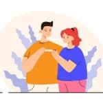 Couple triste tenant test de grossesse négatif illustrant déception après échec de conception possiblement lié à infection vaginale