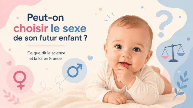 Bébé illustrant la question de choisir le sexe de son futur enfant