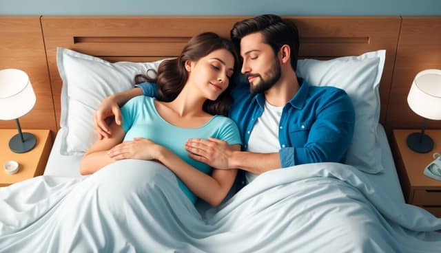 Couple pratiquant le don de sperme naturel pour concevoir un enfant