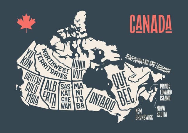 Carte du Canada
