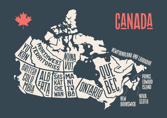 Carte du Canada