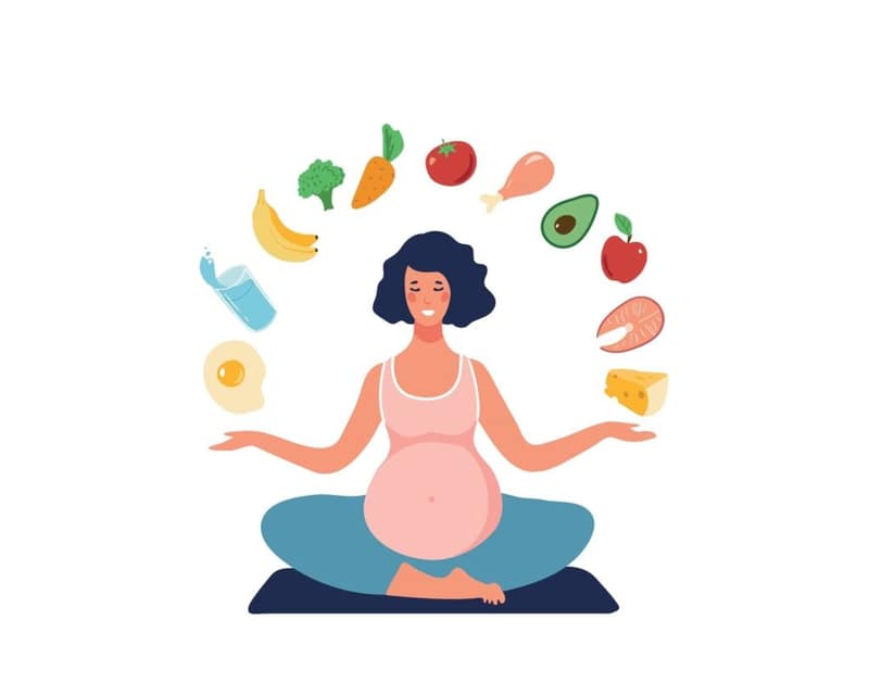 concept d’alimentation saine pendant la grossesse enceinte