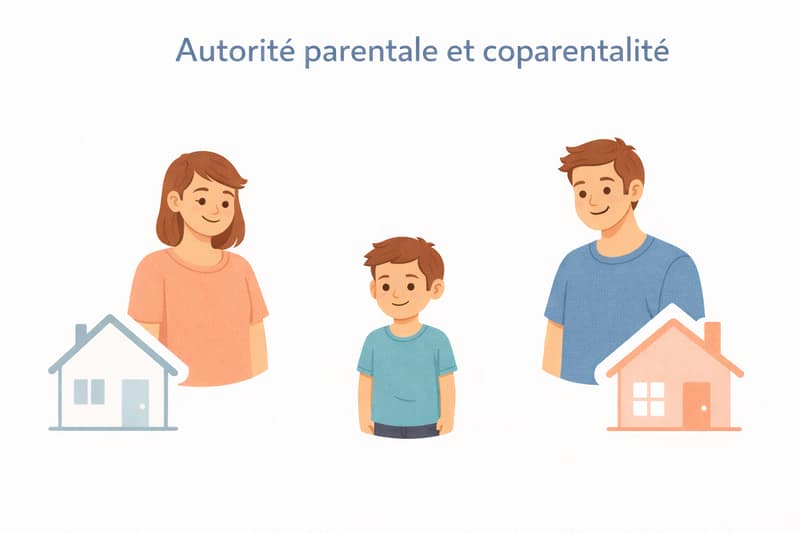 Autorité parentale coparentalité enfant entre deux parents séparés