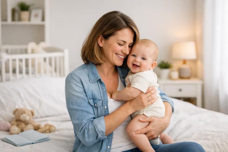 Avoir un enfant seule mère avec bébé moment de bonheur parentalité solo lien affectif
