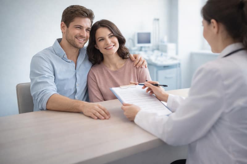 Financer la PMA consultation couple avec médecin fertilité
