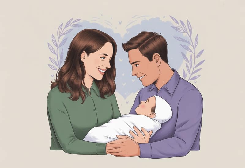 2 parents transgenre tenant un nouveau-né