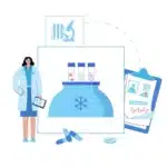 illustration femme congélation ovocytes