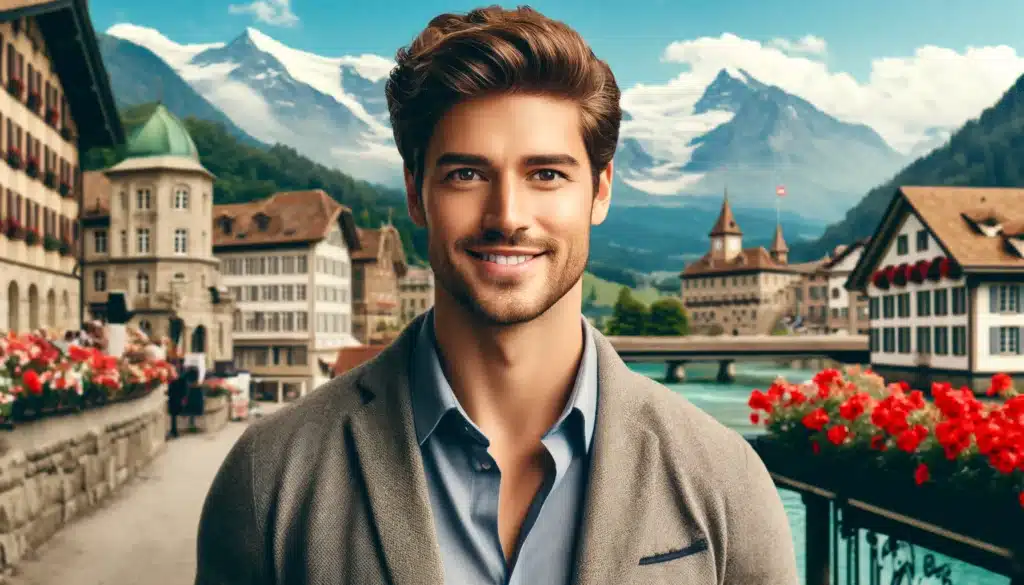 illustration d’une homme suisse, principe d’un donneur de sperme